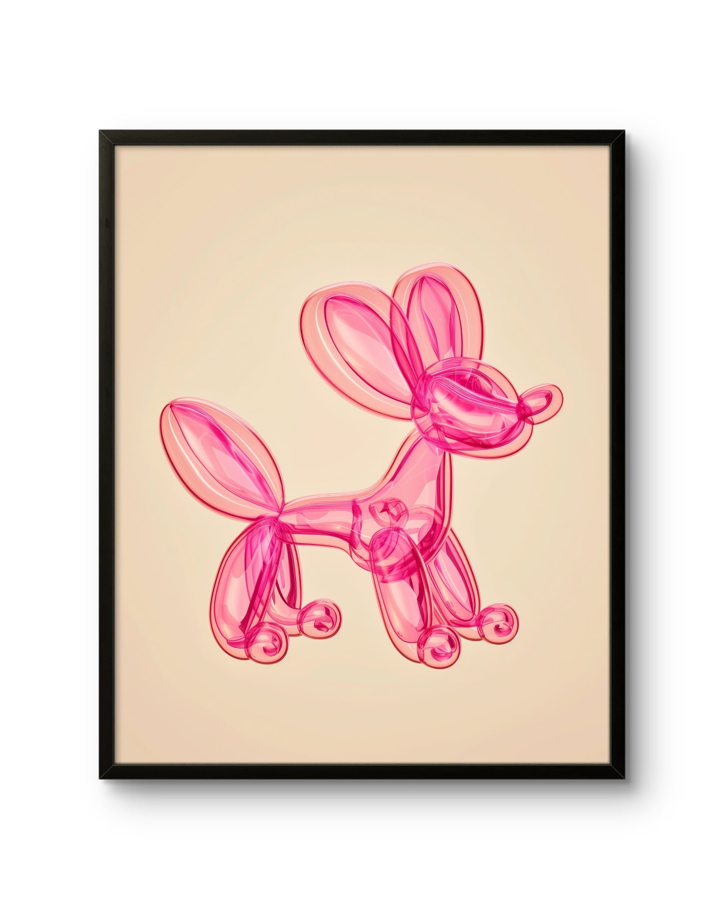 Pink Balloon Puppy