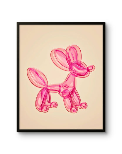 Pink Balloon Puppy