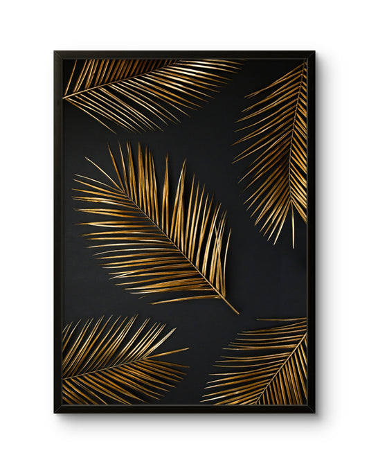 Golden Palm Leaves
