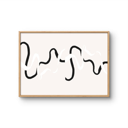 Modern Wave Line Art