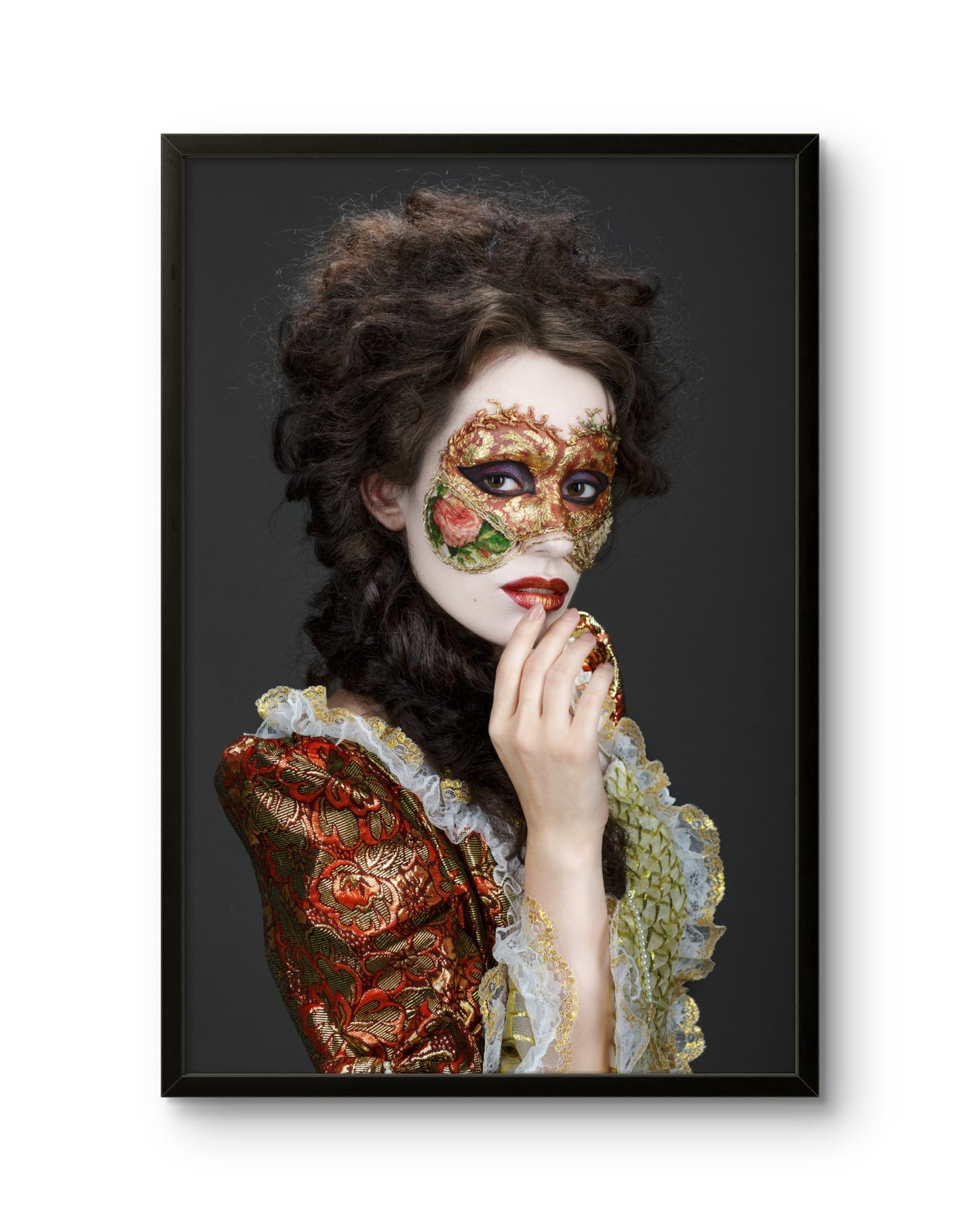 Venetian Floral Mask Woman Baroque Costume Art