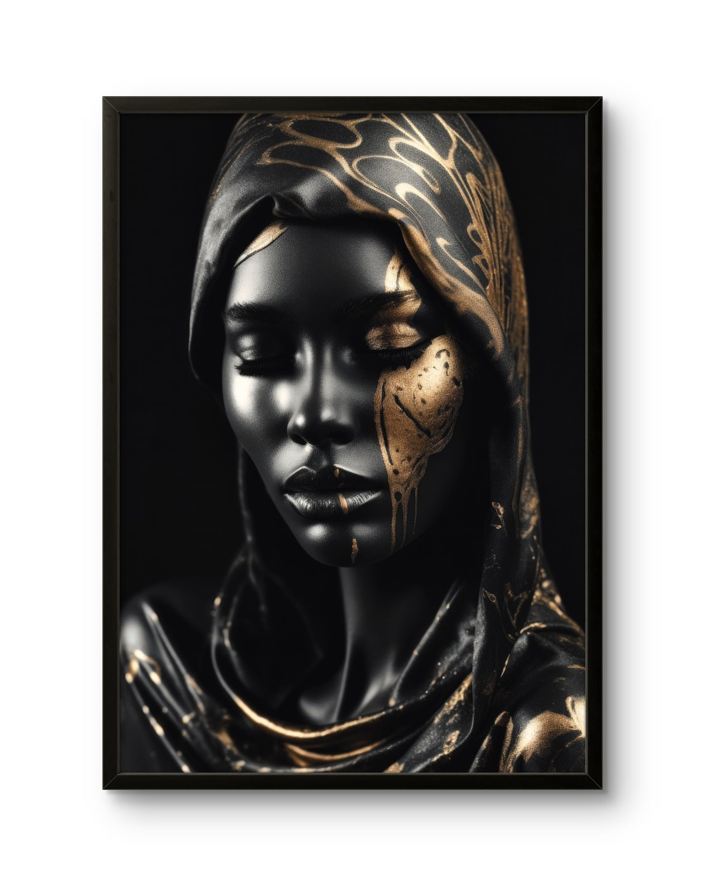 Golden Veiled Portrait