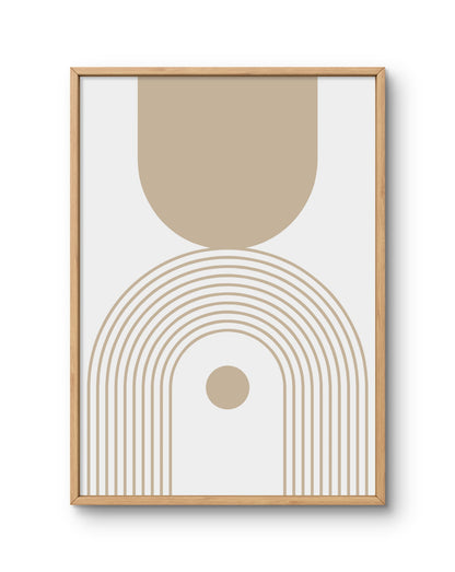 Warm Minimal Arch Print