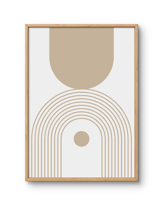Warm Minimal Arch Print