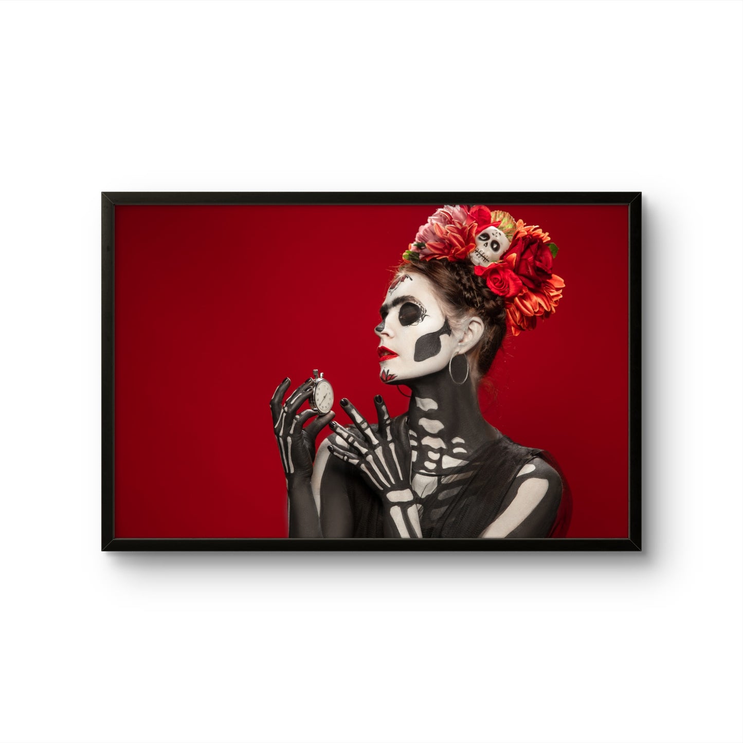Red Skull Muse Day of the Dead Art