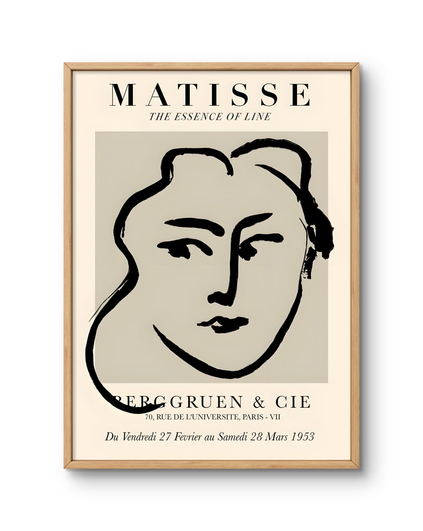 Matisse The Essence of Line (Abstract Face)