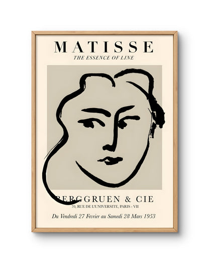 Matisse The Essence of Line (Abstract Face)