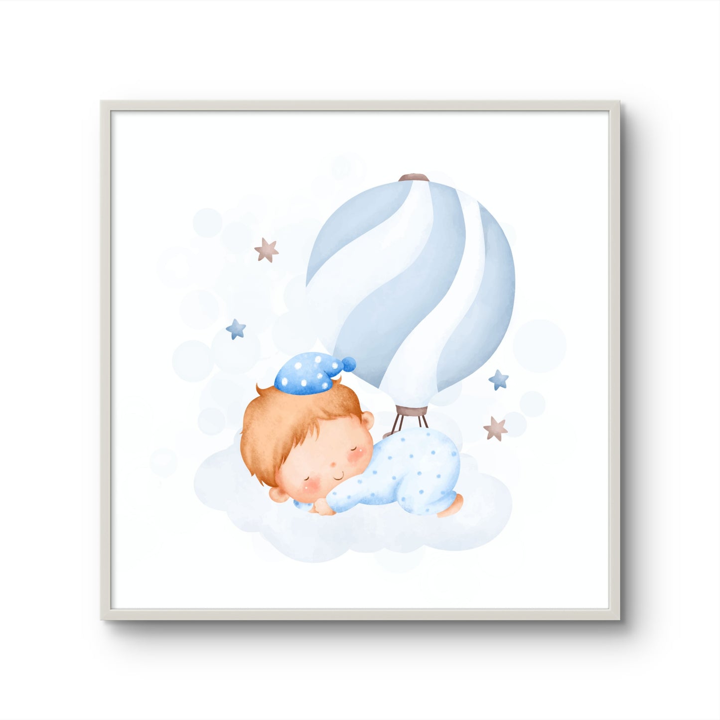 Sleeping Baby on a Cloud Balloon