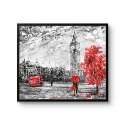 London Romance Red Umbrella