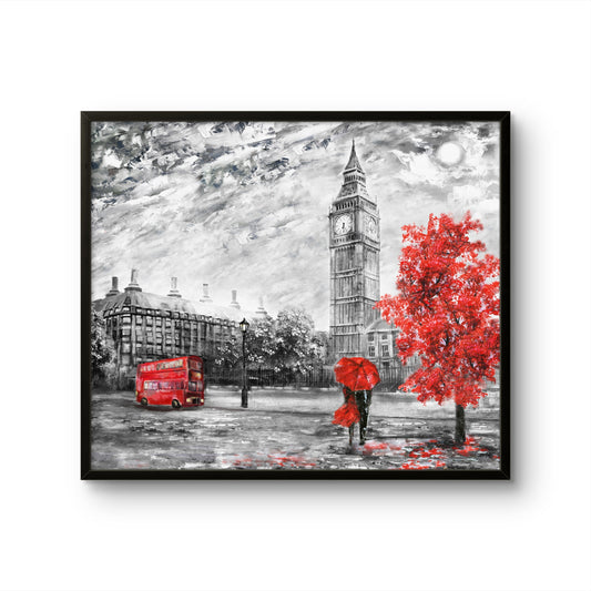 London Romance Red Umbrella
