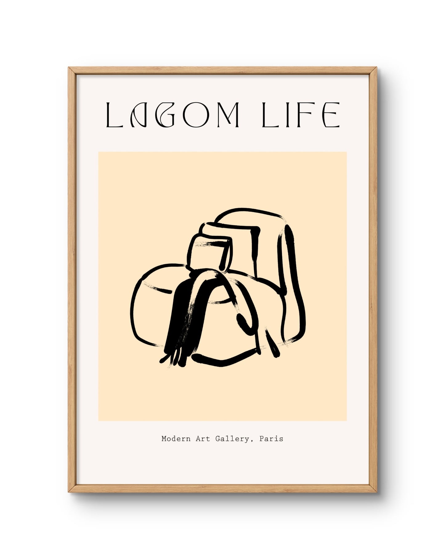 Lagom Life Abstract Armchair Sketch