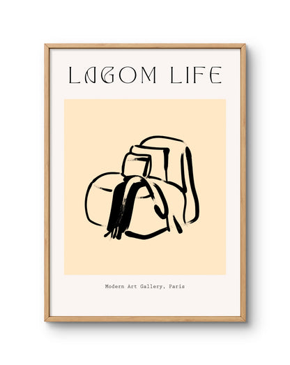 Lagom Life Abstract Armchair Sketch