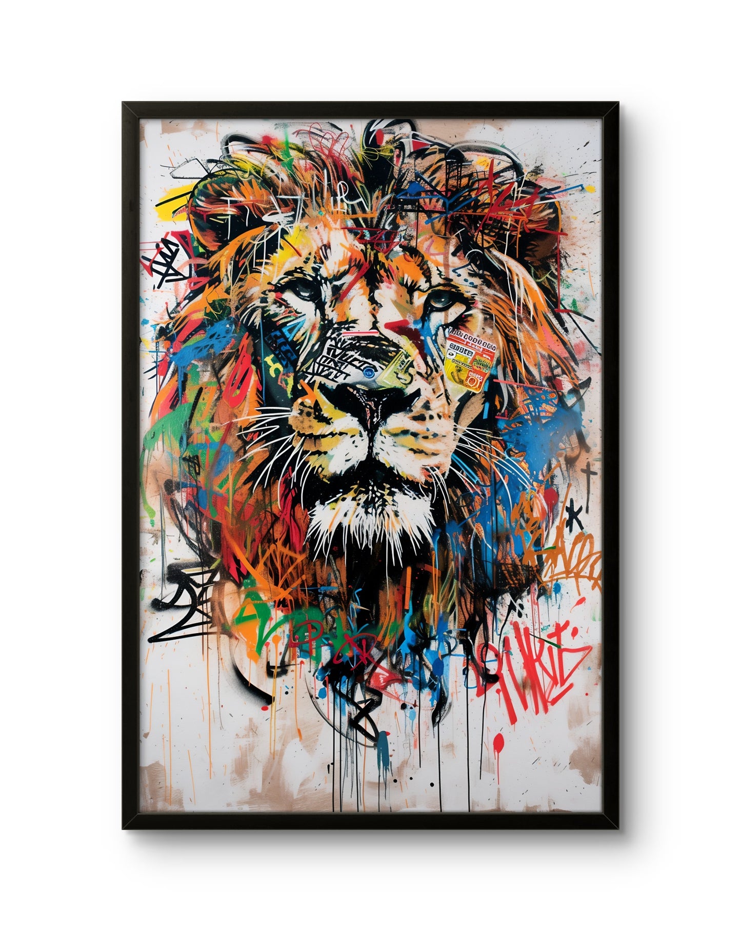Lion Graffiti Splash