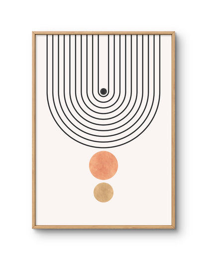 Modern Arch Line Abstract Poster