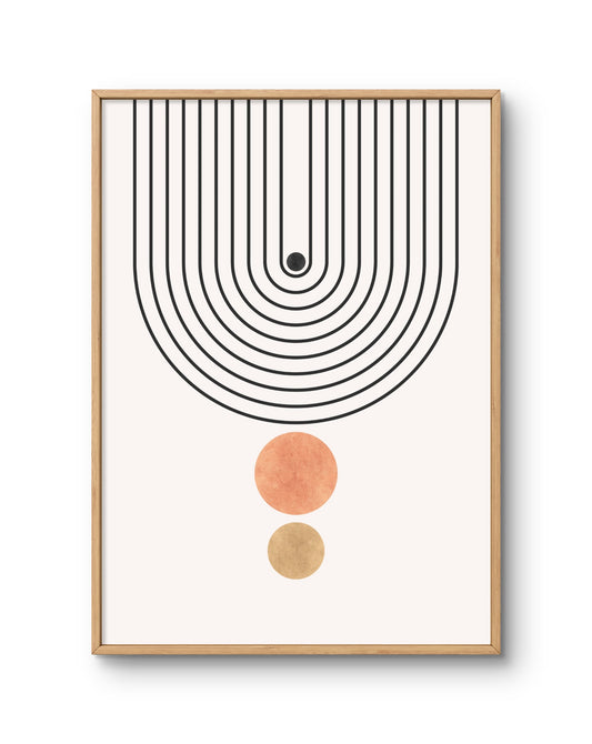 Modern Arch Line Abstract Poster