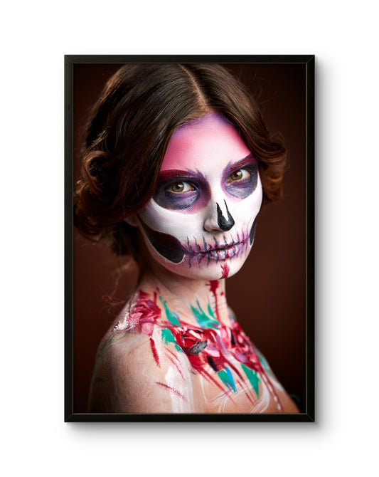Skull Face Paint Portrait