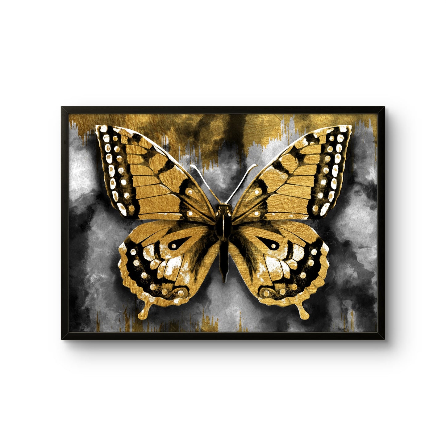 Black & Gold Butterfly Abstract