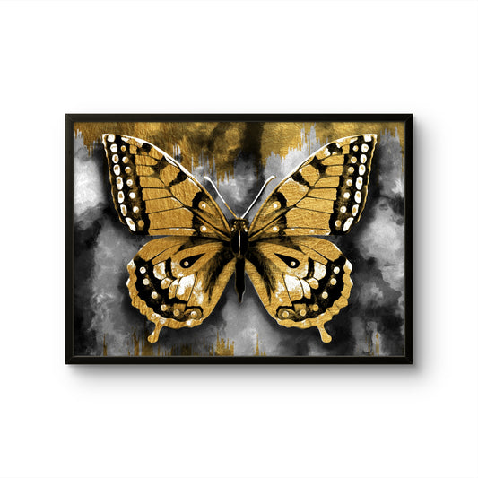 Black & Gold Butterfly Abstract