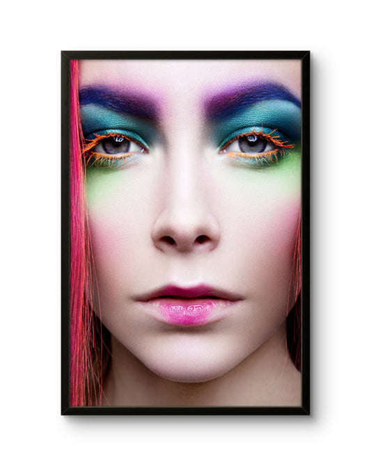 Colorful Makeup Close-Up