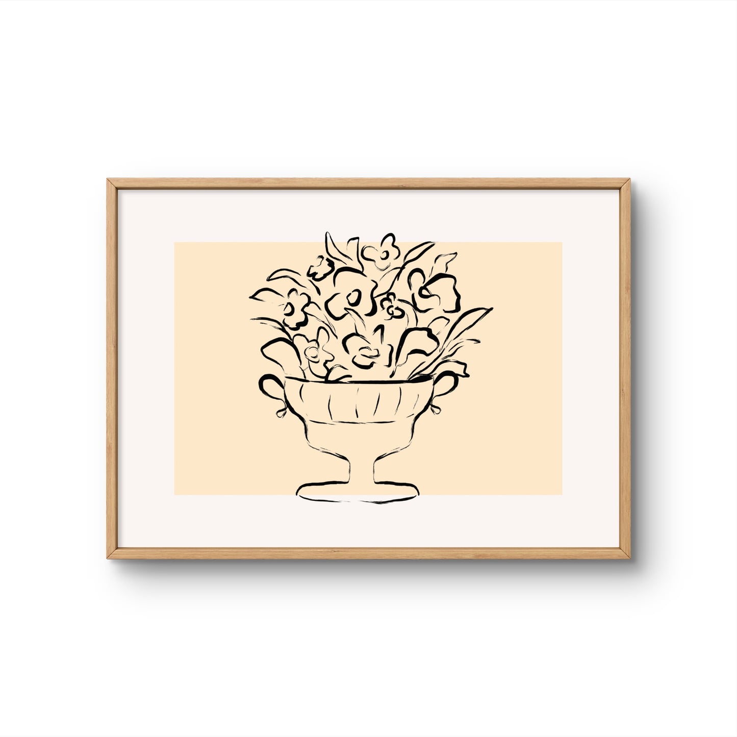 Floral Urn Illustration