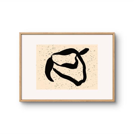 Abstract Ink Loop with Texture