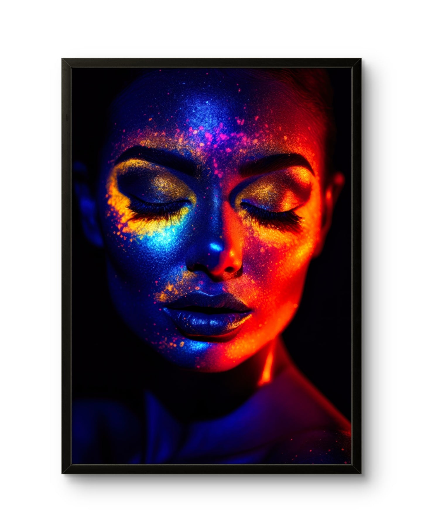 Neon Glow Face Art