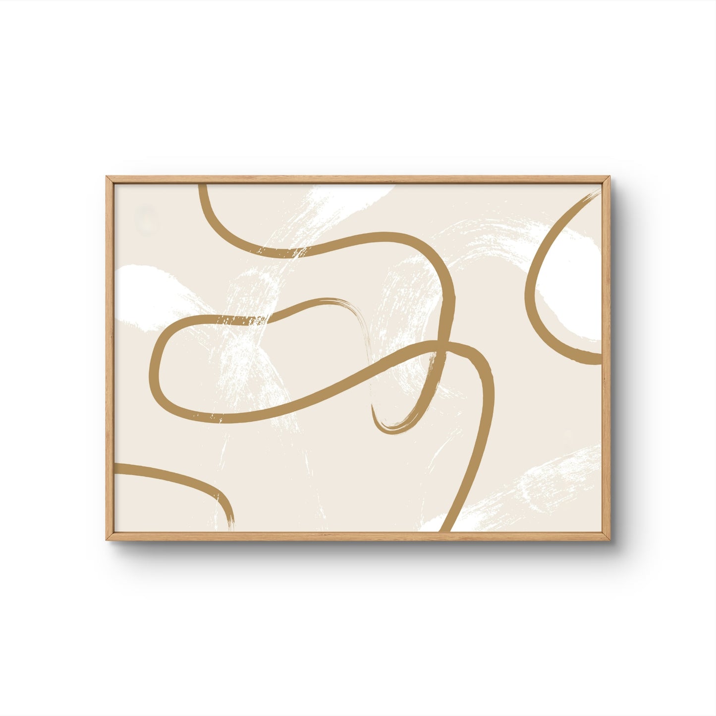 Flowing Abstract Brush Lines
