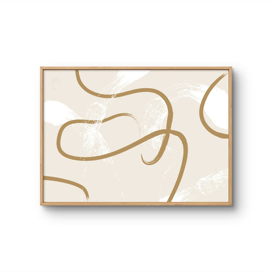 Flowing Abstract Brush Lines