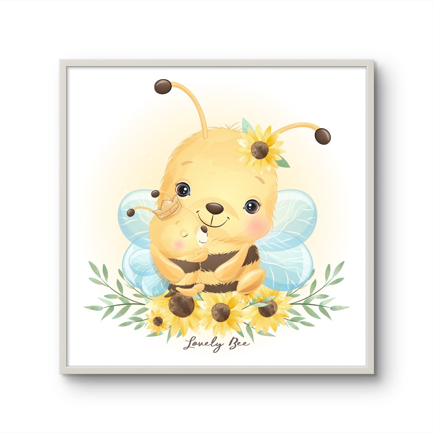 Lovely Bee with Baby Bee