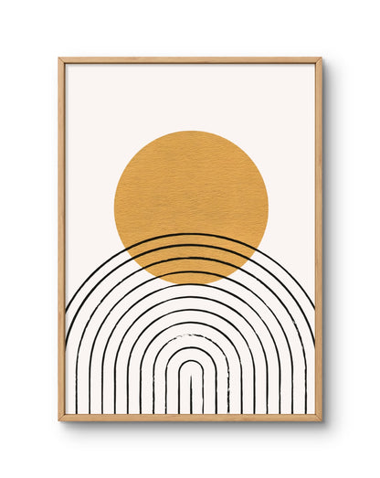 Sun Over Arches Minimal Abstract Art