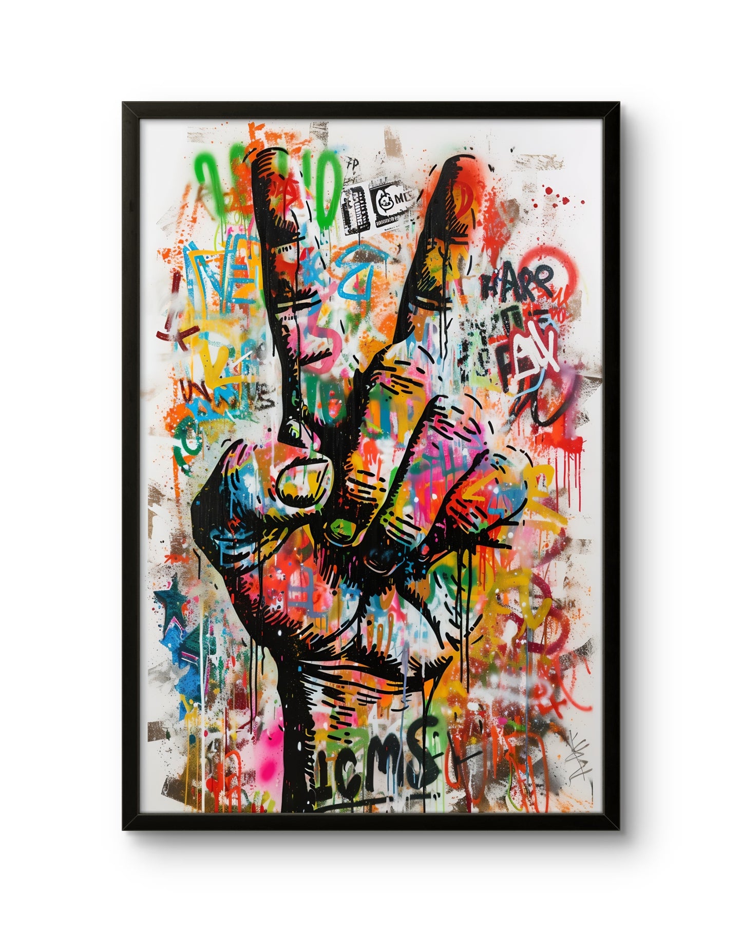 Graffiti Peace Hand