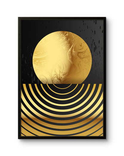Golden Abstract Sun