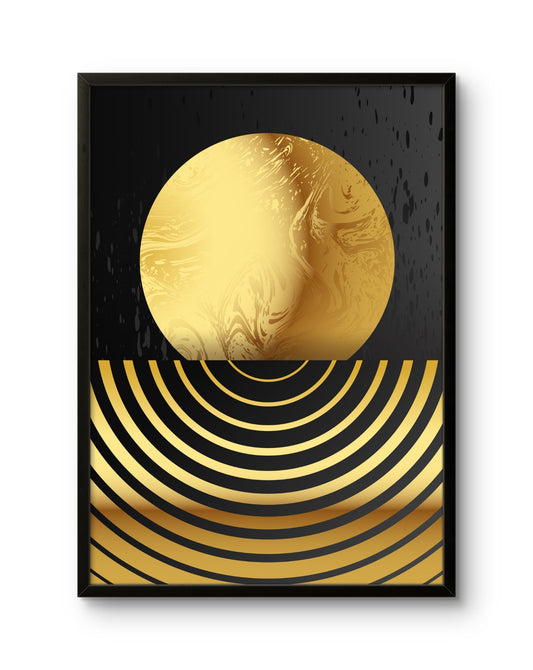 Golden Abstract Sun