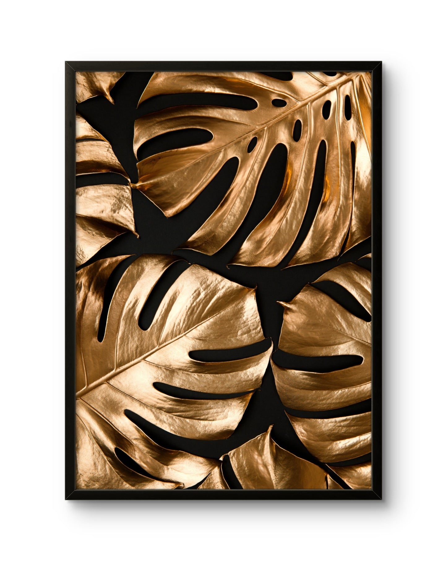 Golden Monstera Leaves