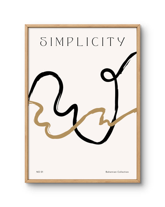 Simplicity No. 01  Bohemian Line Art