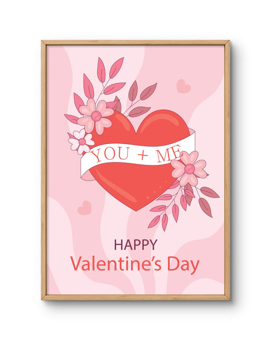 You + Me Valentine Poster