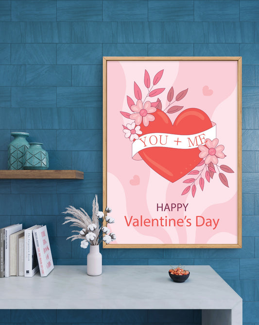 You + Me Valentine Poster