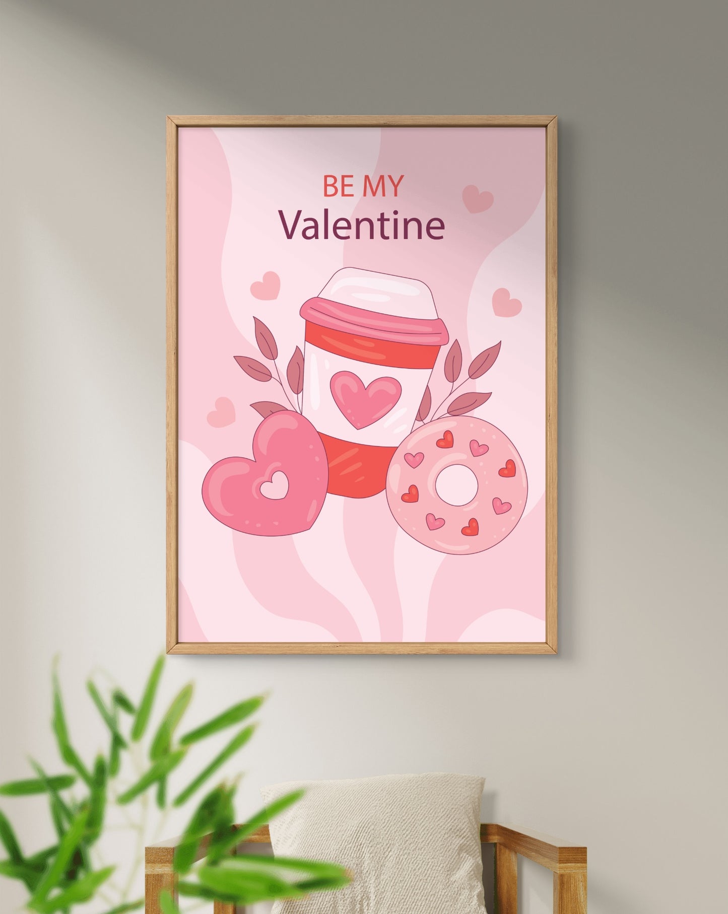 Be My Valentine Coffee Love Poster