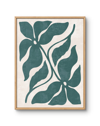 Teal Botanical Flow