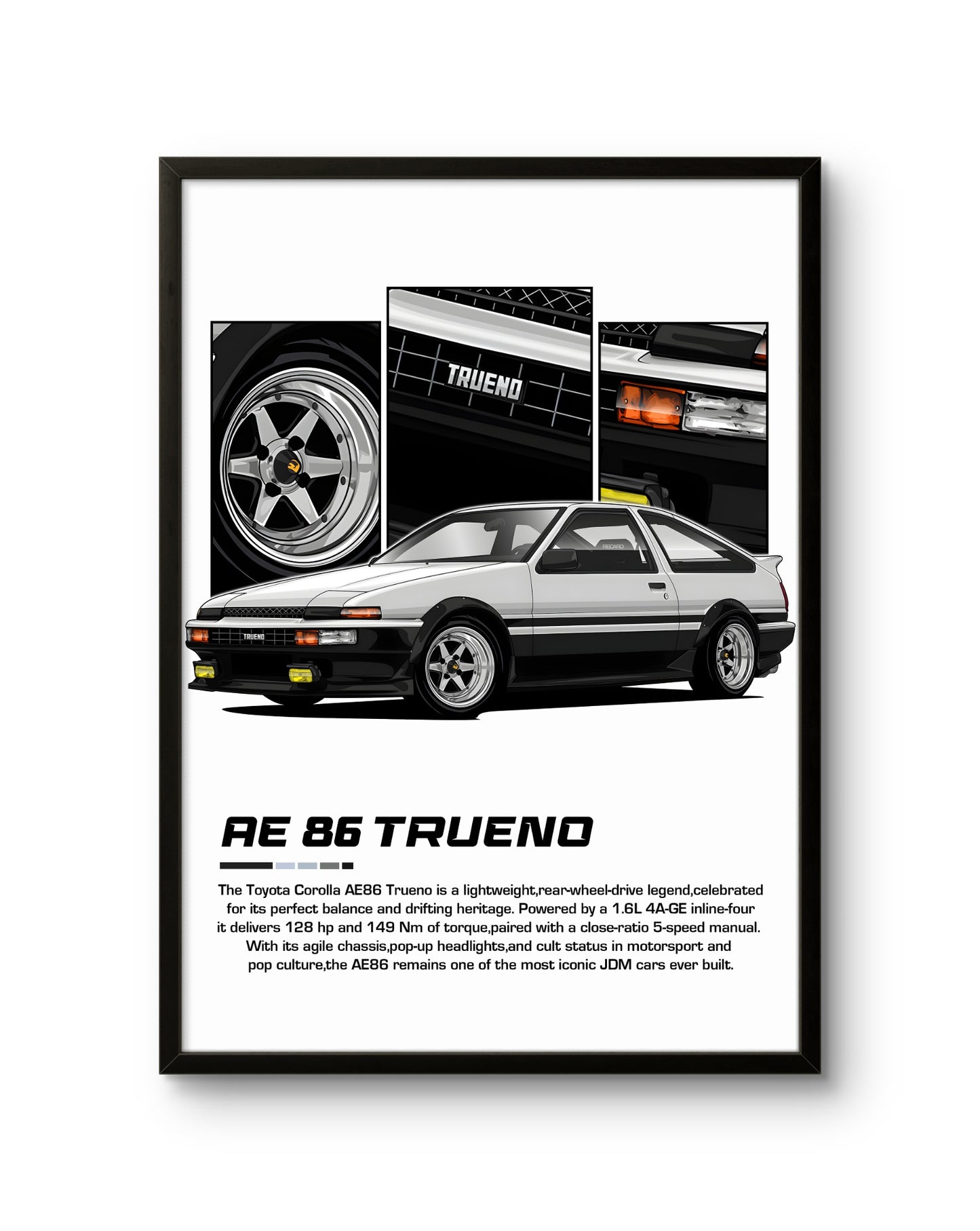Toyota Corolla AE86 Trueno Drift Icon