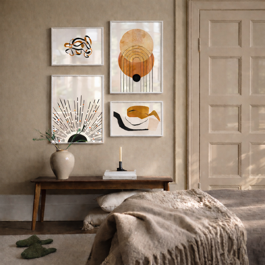 Earth & Form - Abstract Wall Art Set