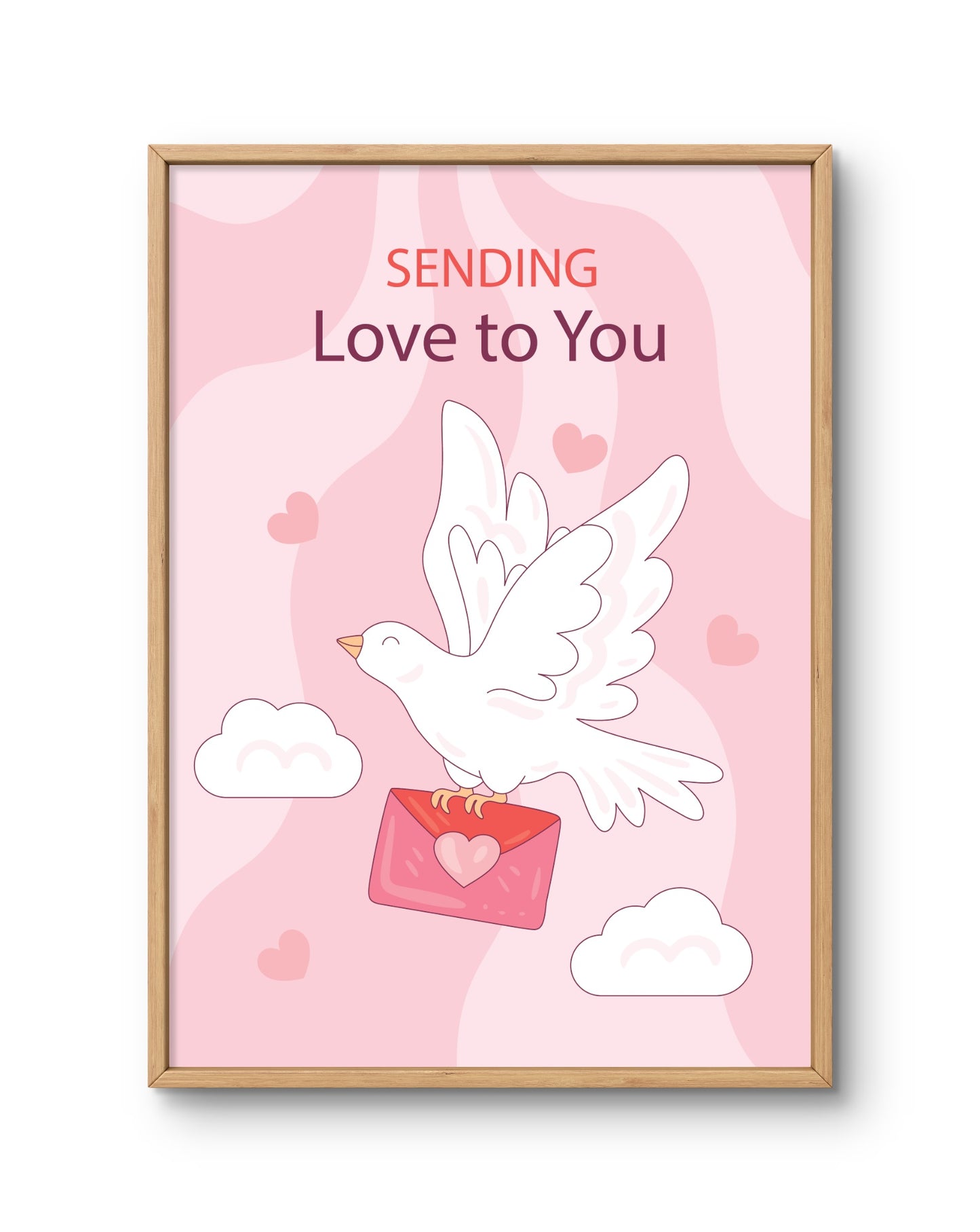 Sending Love to You Dove Poster