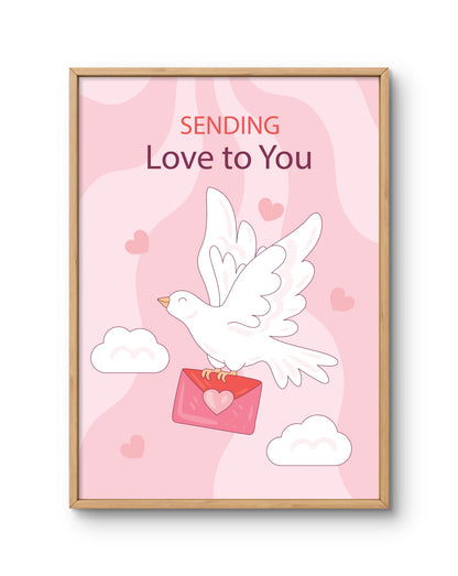 Sending Love to You Dove Poster
