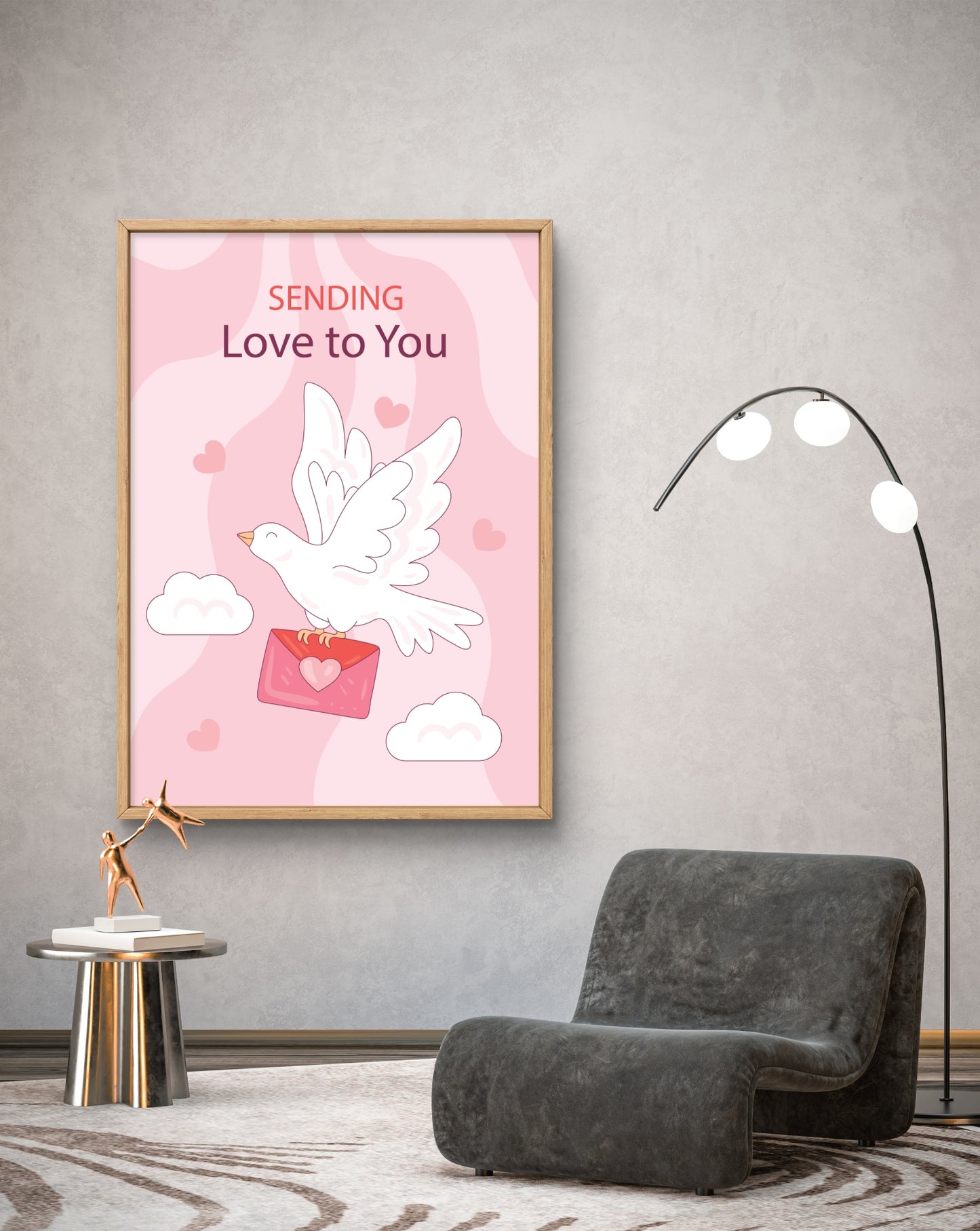 Sending Love to You Dove Poster