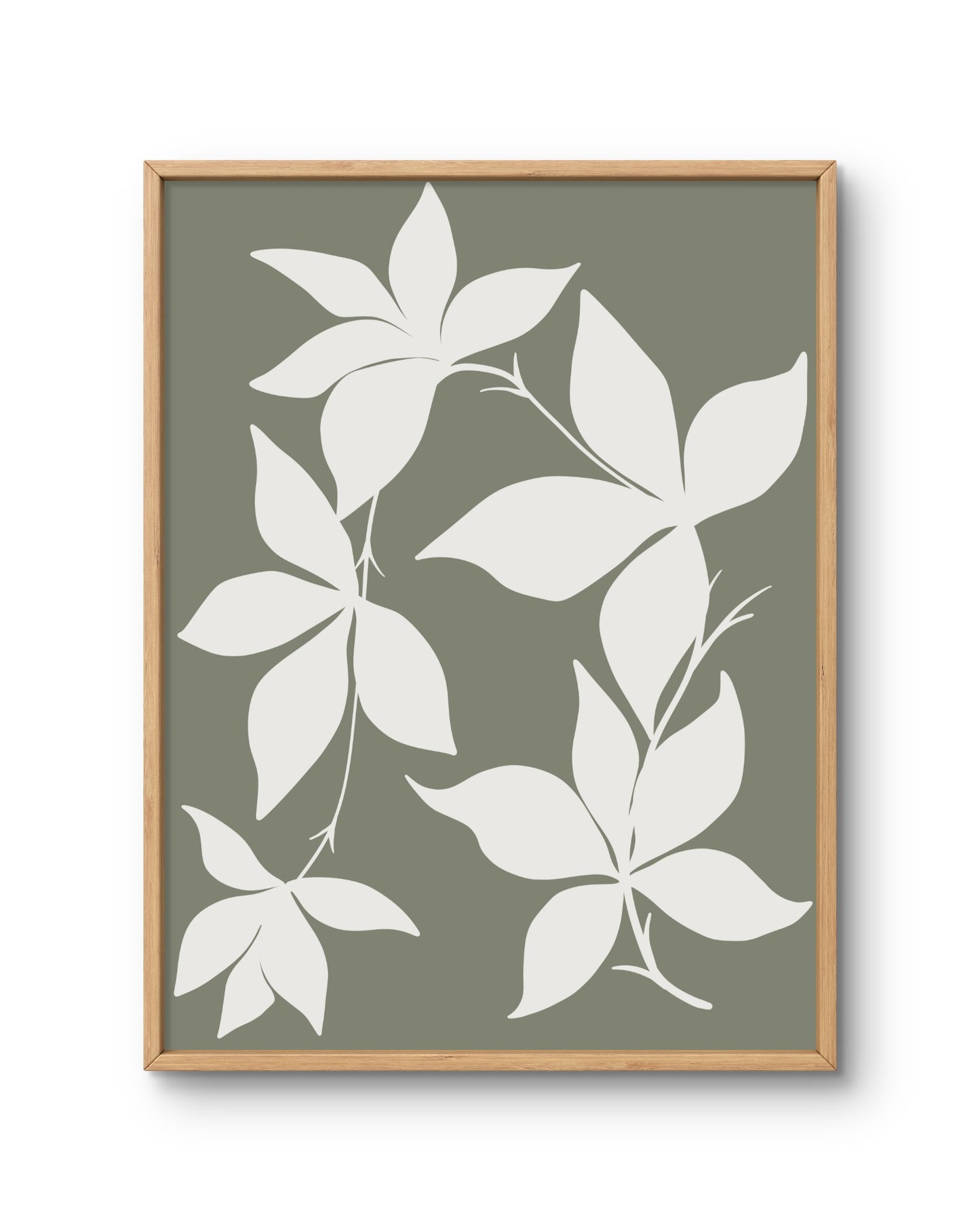 Olive Leaf Silhouettes