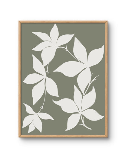Olive Leaf Silhouettes