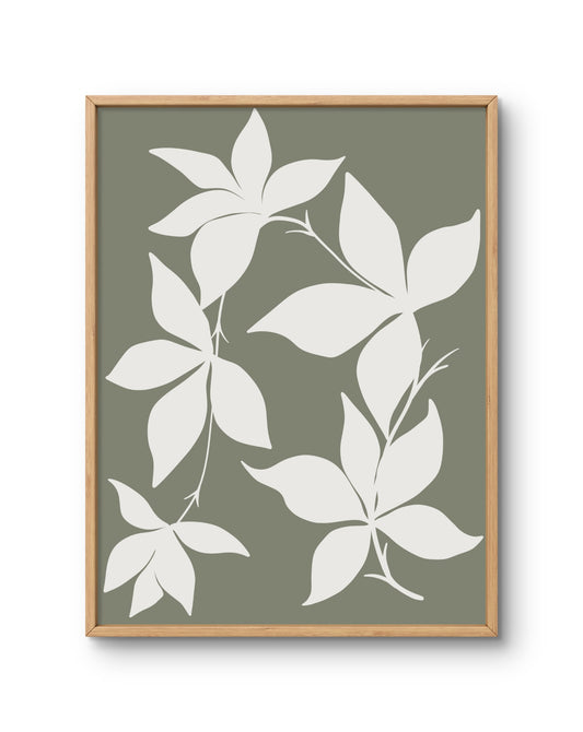 Olive Leaf Silhouettes
