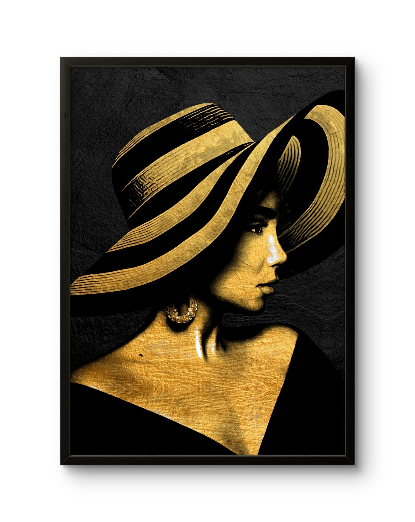 Gold Hat Woman