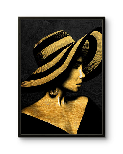 Gold Hat Woman