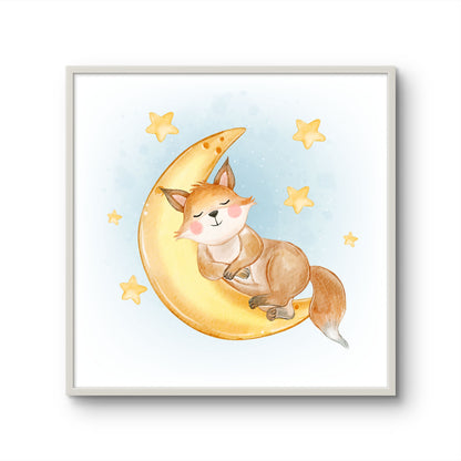 Sleeping Fox on the Moon
